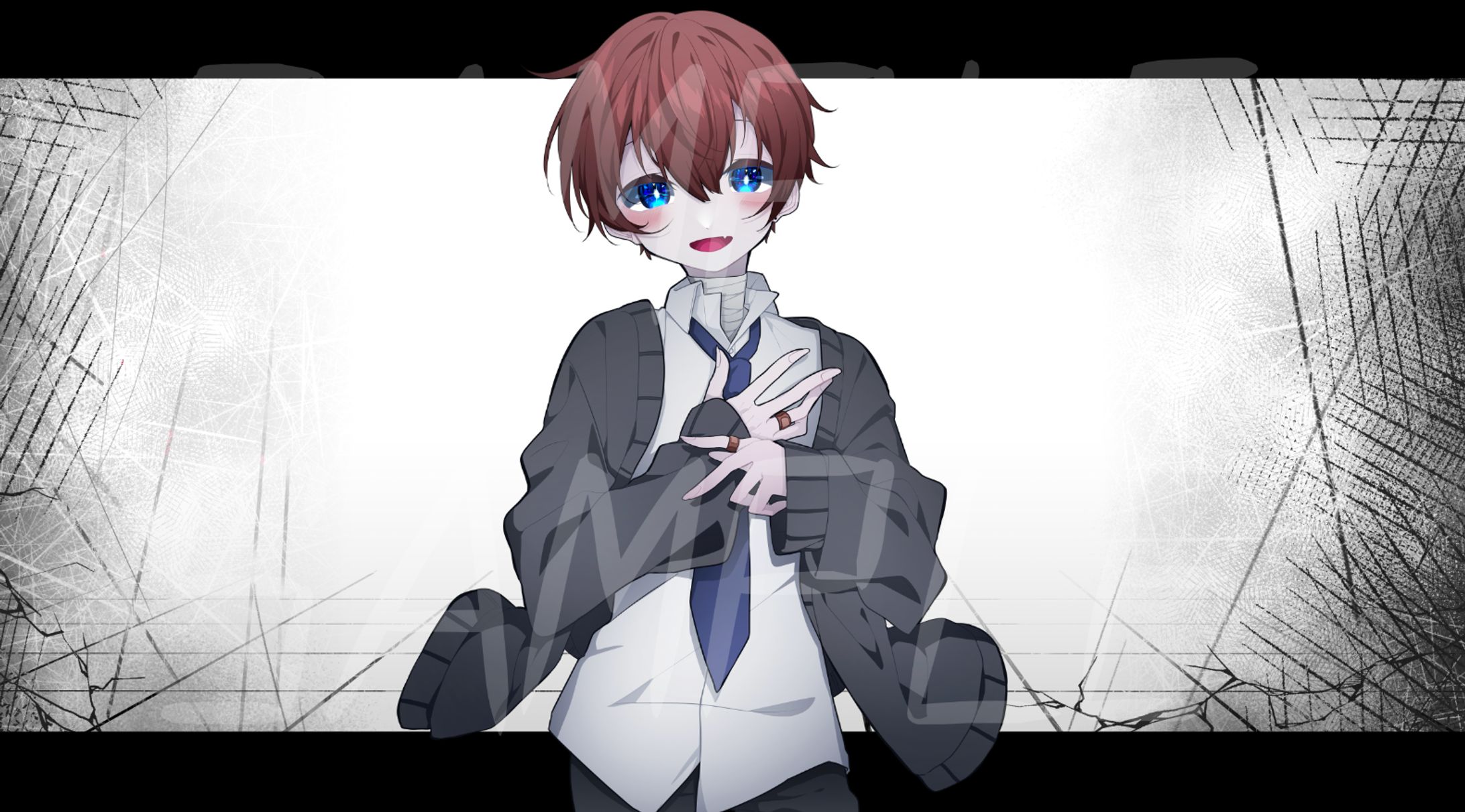【work】よしだ様「ホワイトハッピー」動画イラスト-1