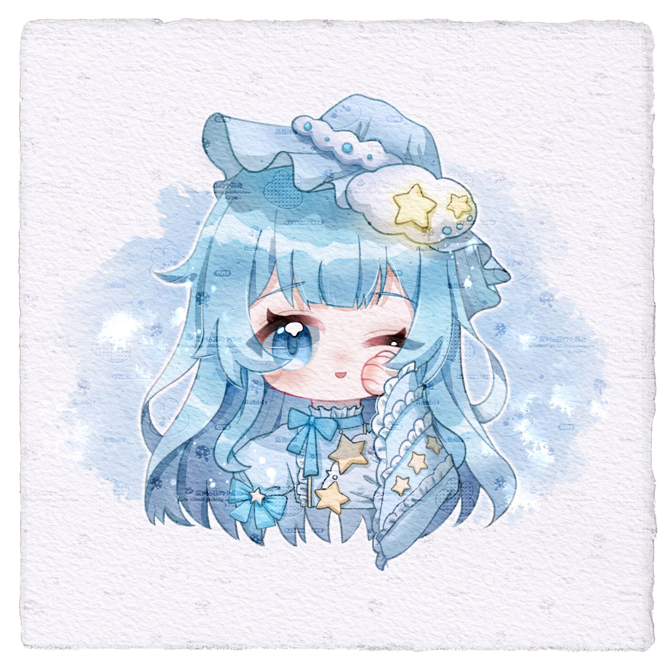 Bust Up Watercolor style-1