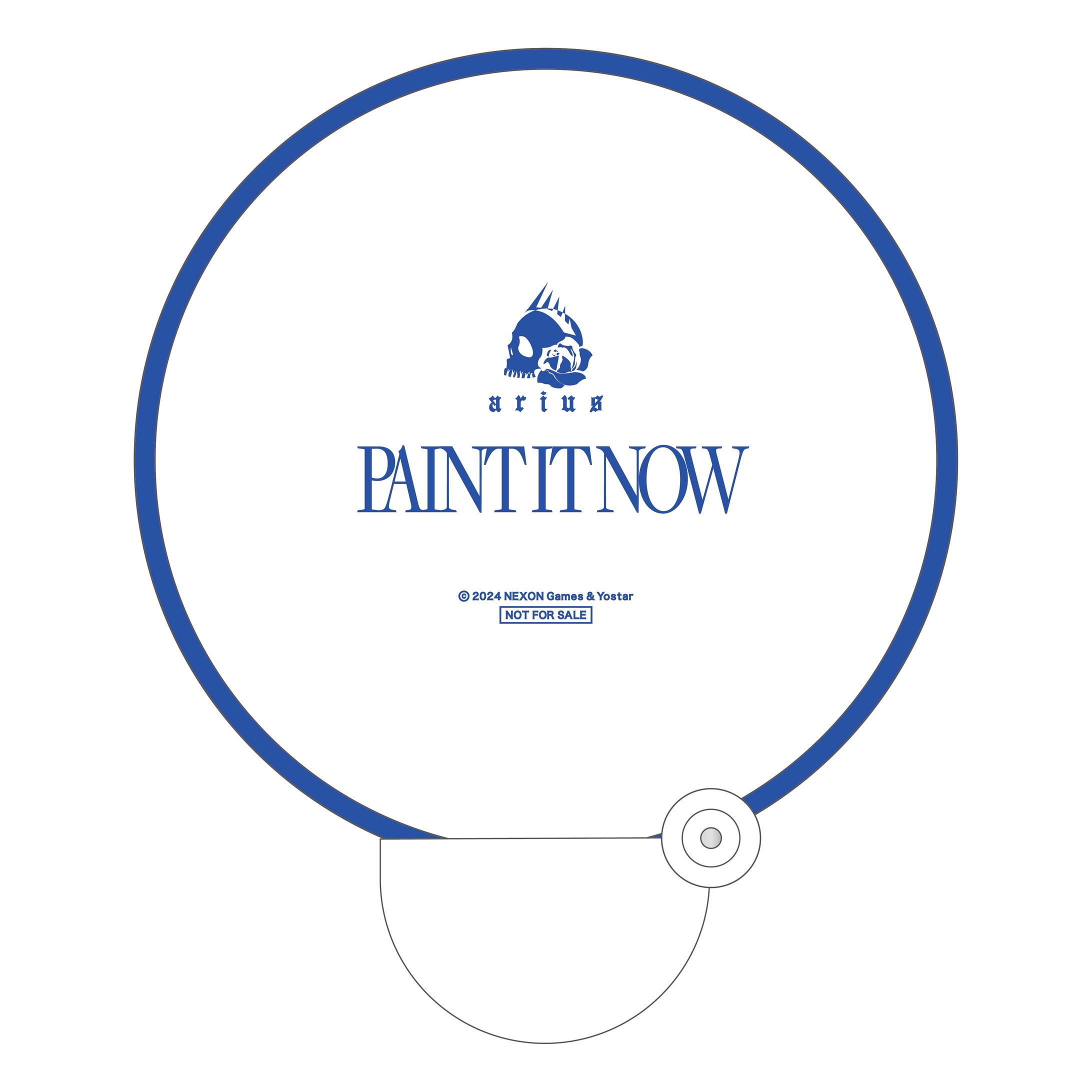 株式会社Yostar ブルーアーカイブ CD「PAINT IT NOW」特典うちわ 商品企画・デザイン-1