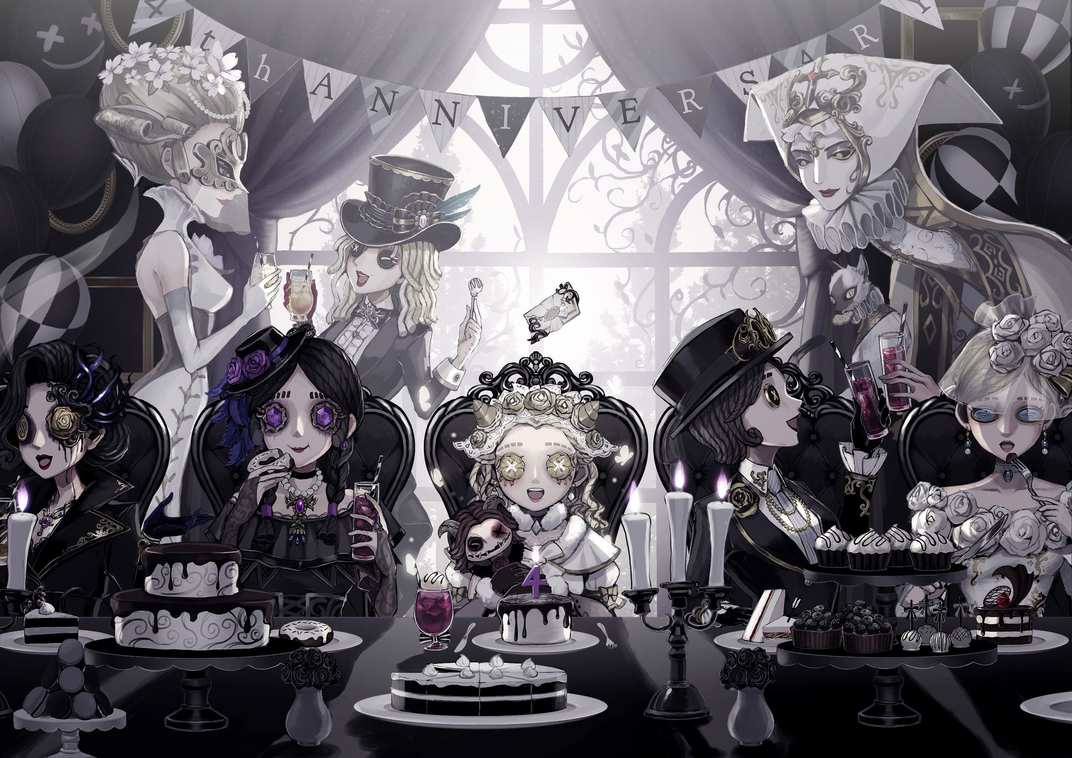 第5人格　4周年記念イラスト　-1