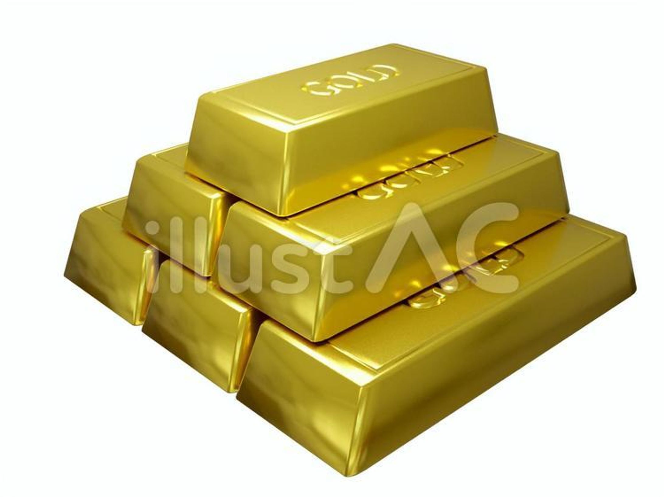 3Dモデル 金塊-1
