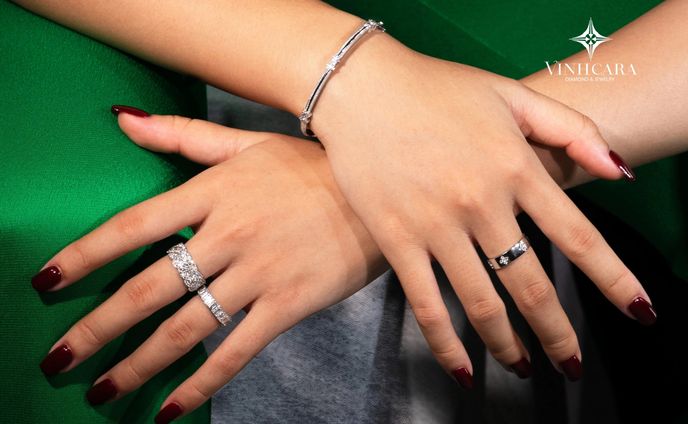 Nhẫn Kim Cương Nữ Cao Cấp – Kiêu Sa & Tinh Tế | Vĩnh Cara – Thương Hiệu Trang Sức Uy Tín