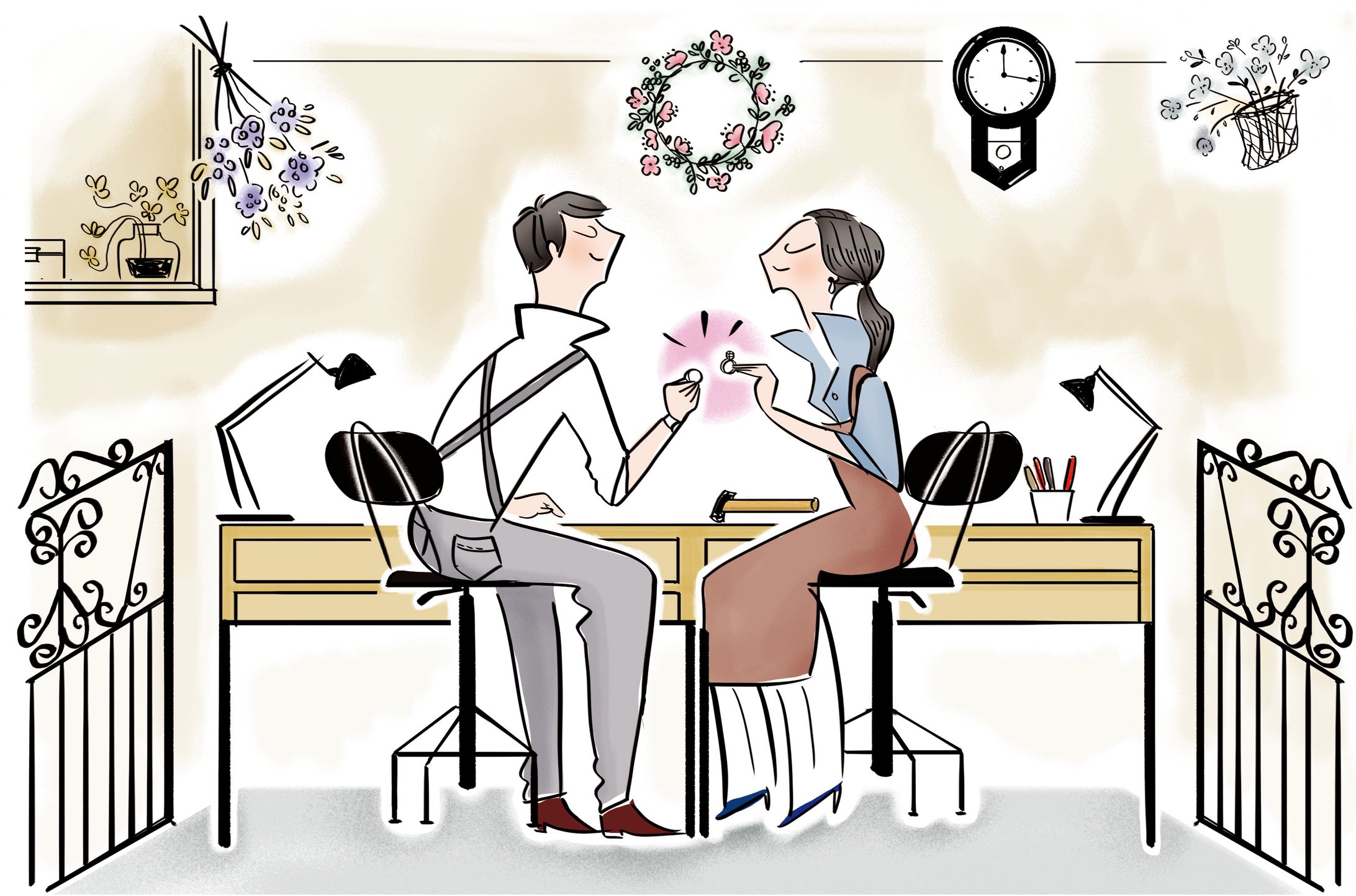 宝石修飾工房波多ゑ様イラスト-1