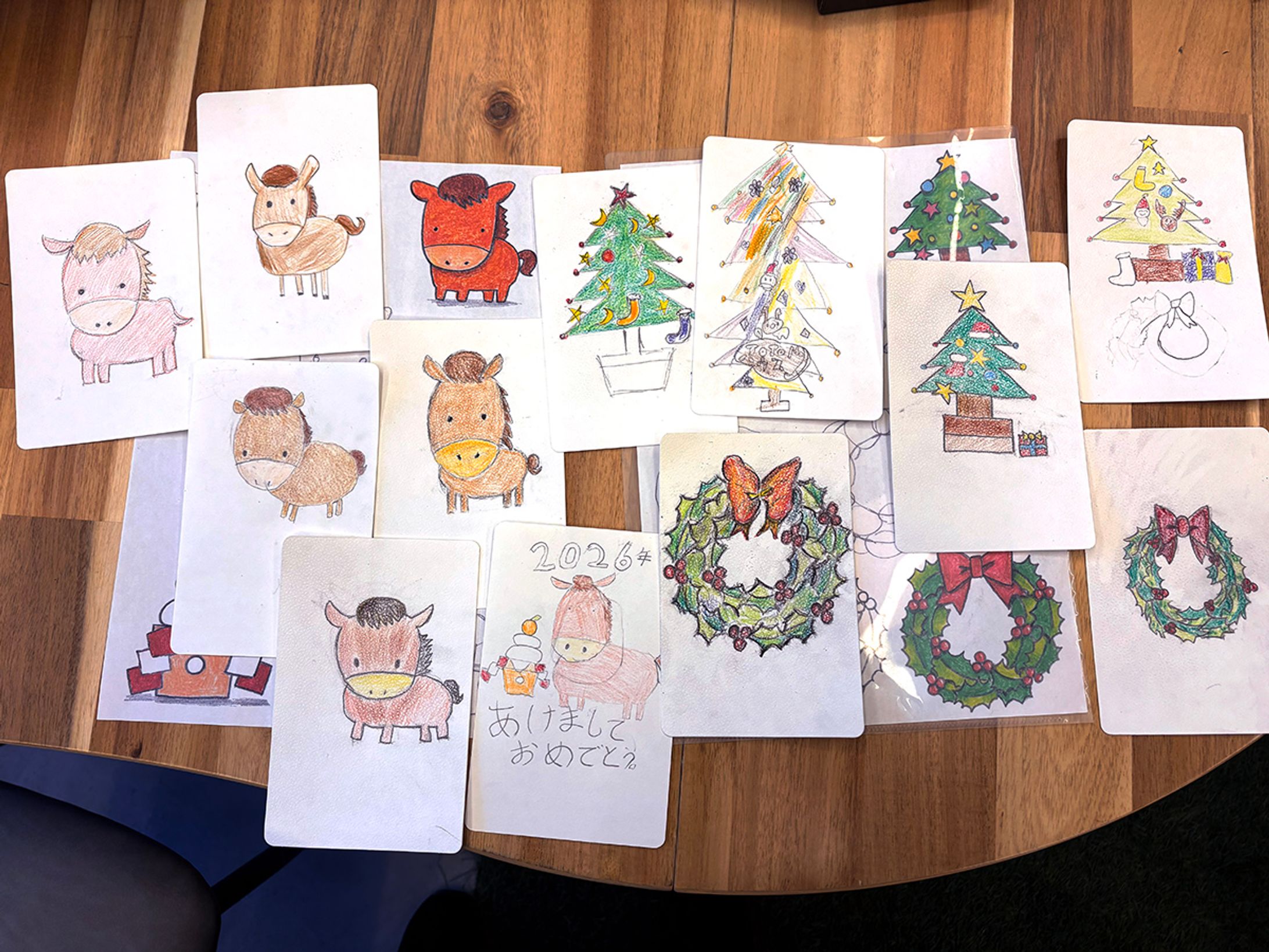 2025年12月：イラスト講座「馬のイラストや年賀状をつくろう」講師（TOTONOUハウス）-1