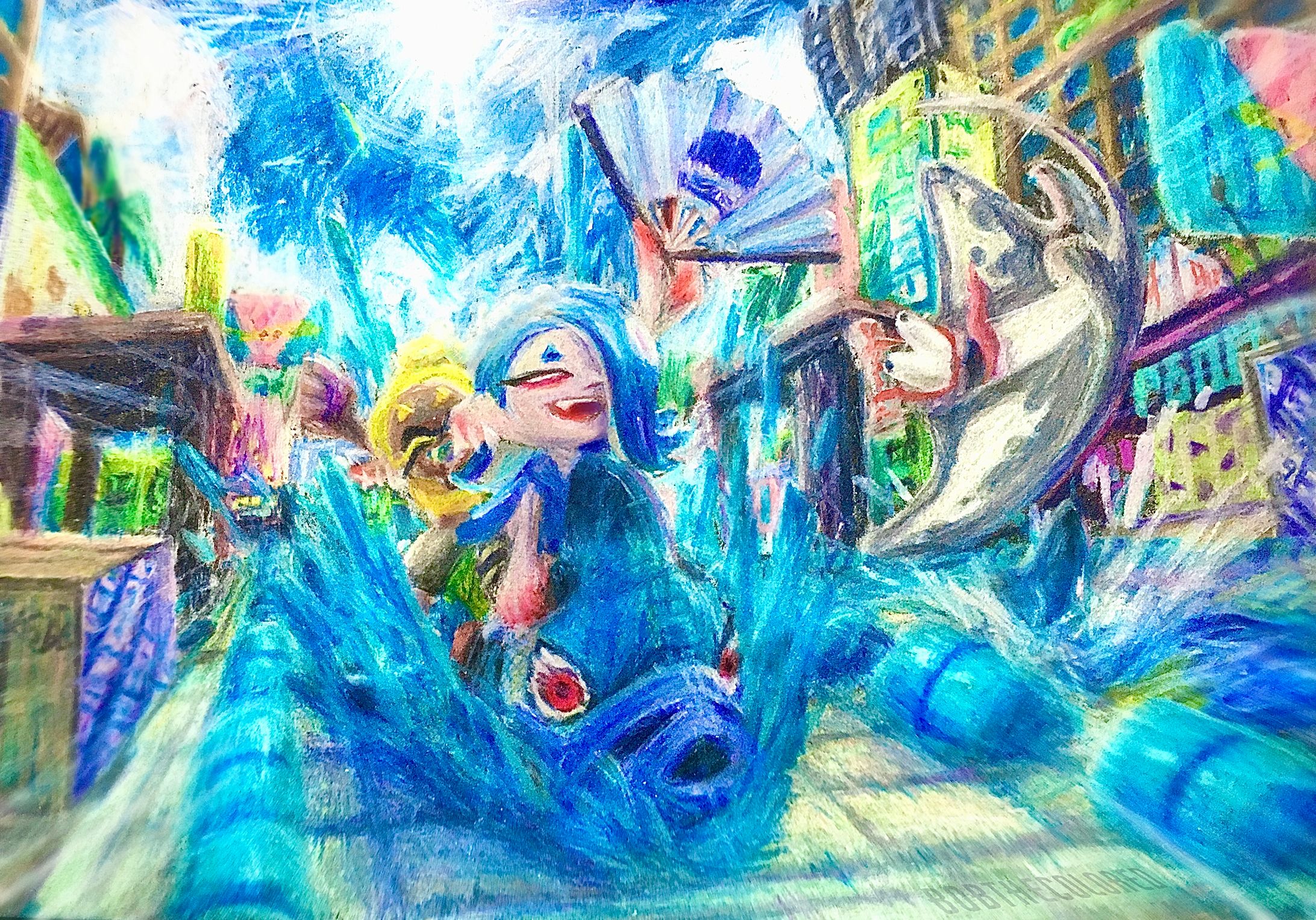 この夏は サメライドでGOや！！！(Splatoon3)-1