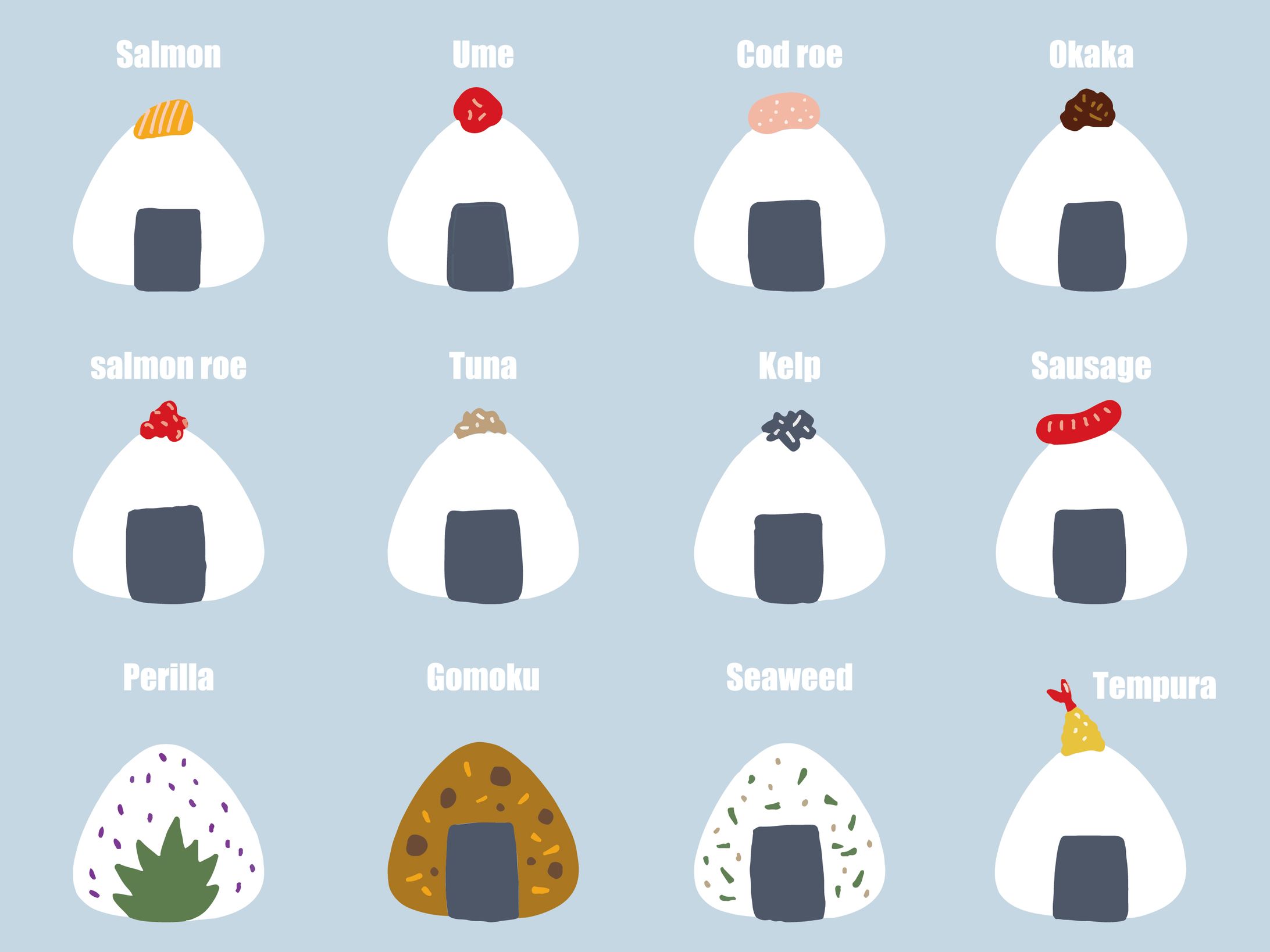 シンプルな食べ物のイラスト-1