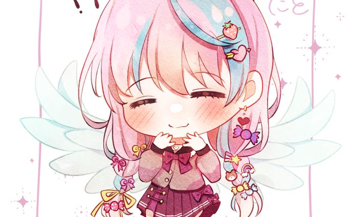 恋叶にと様＊水彩風SDイラスト