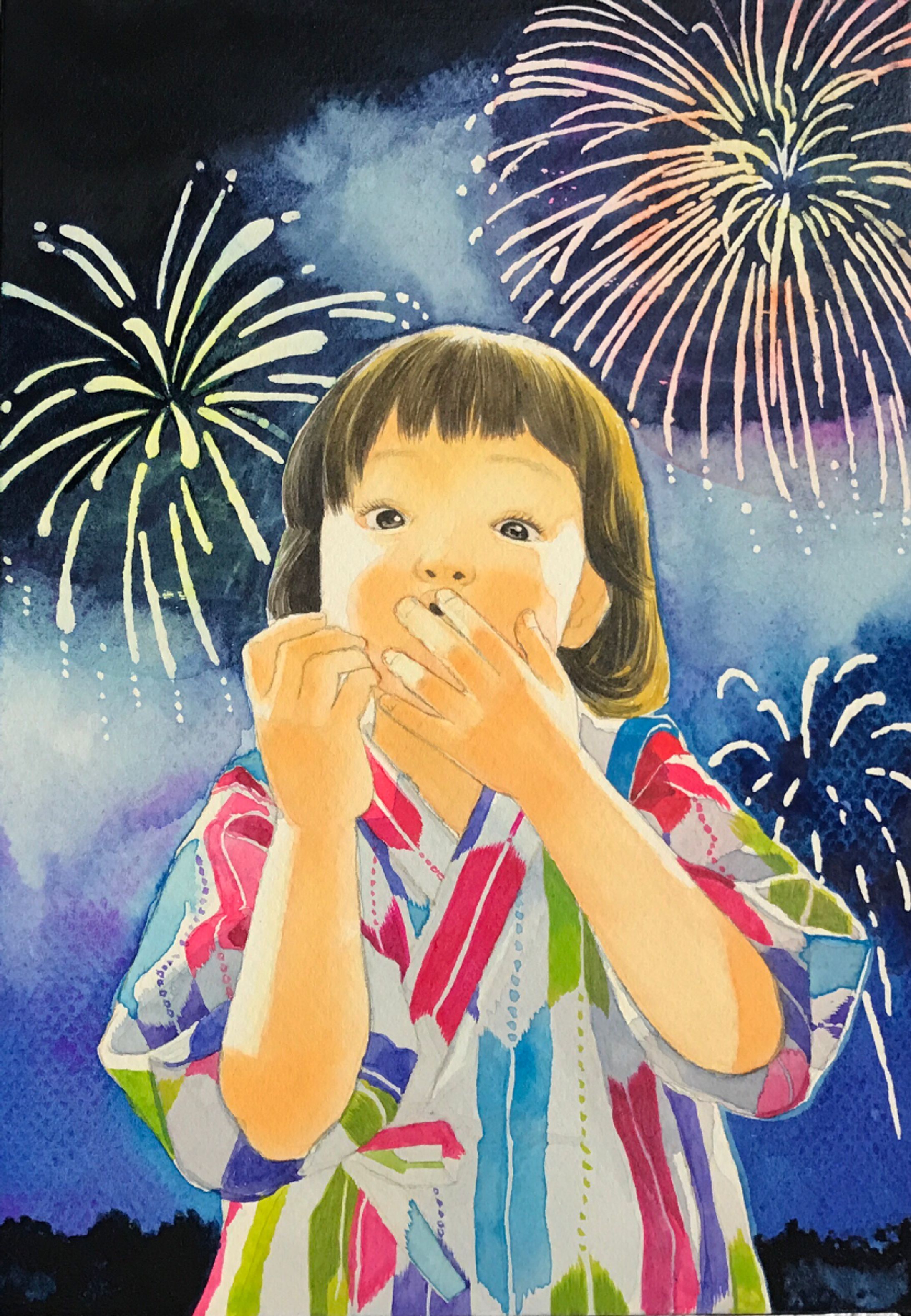 祭りのじかん／絵画作品-1