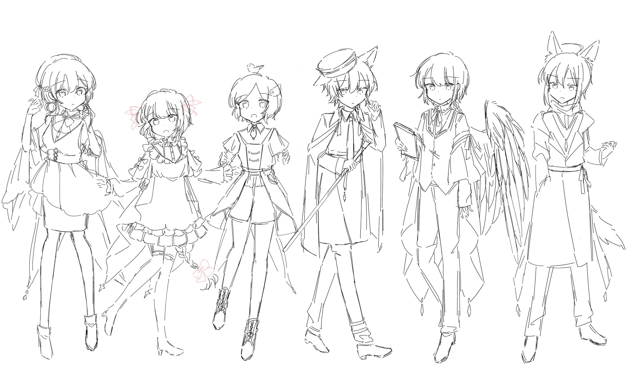 キャラクターデザイン(ラフ)-1
