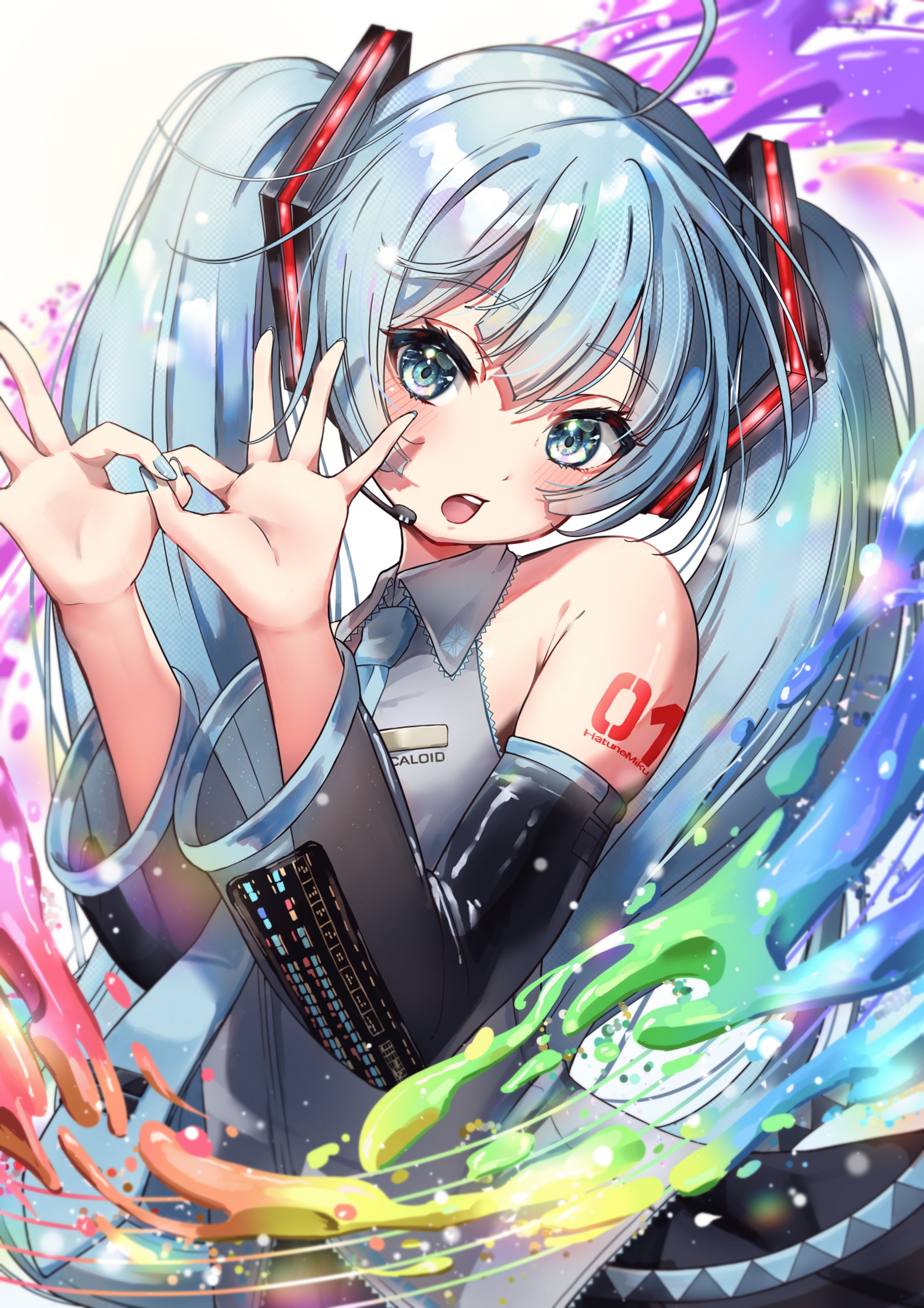 ボカサー連合クリアファイルイラスト-1