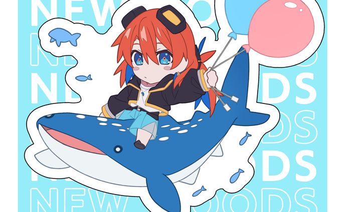 多々星カイリ「ステッカー ジンベエザメver」発売