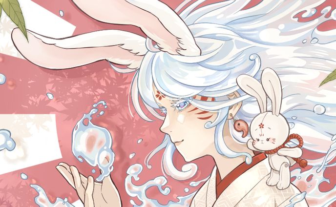 【イラスト】有神論のうさぎ