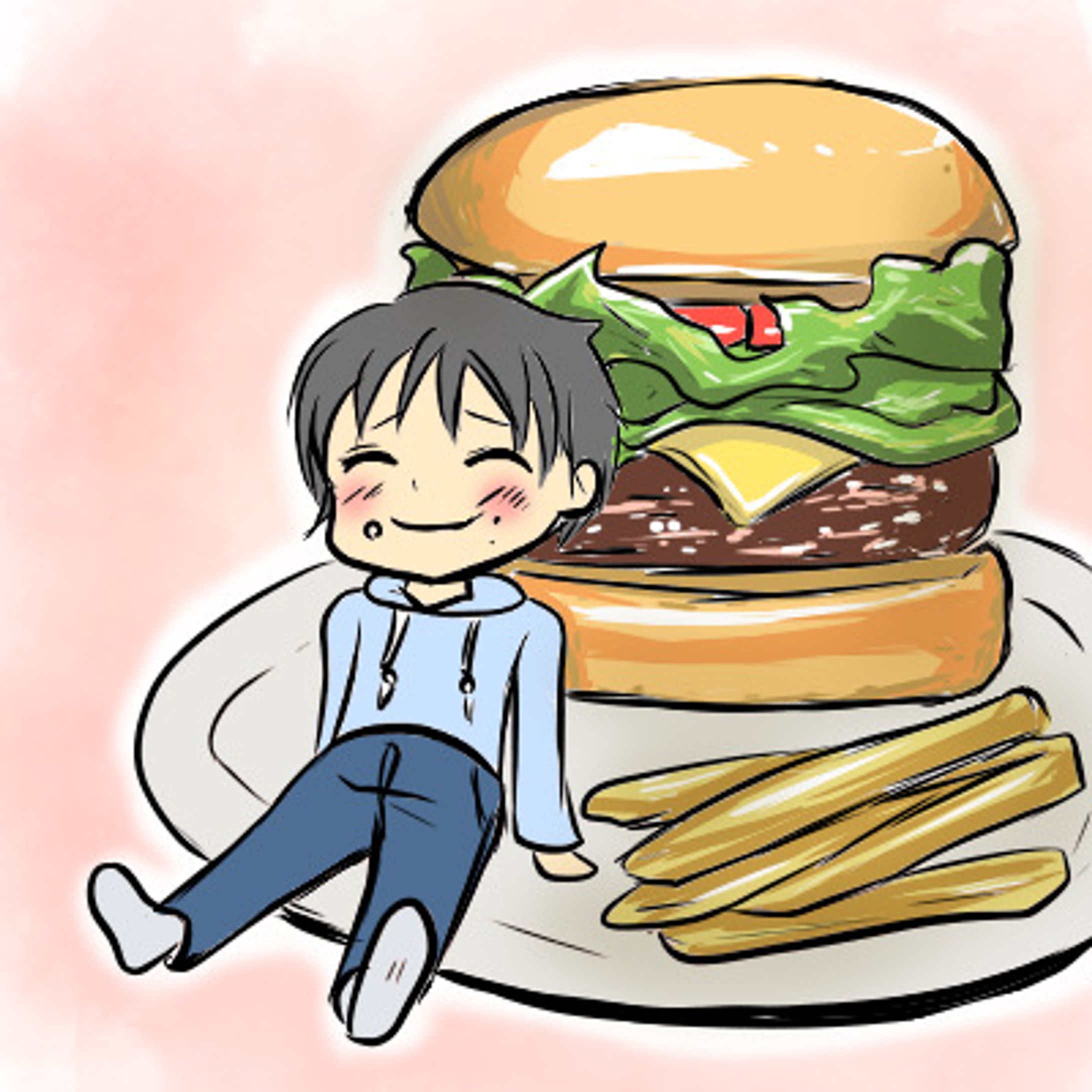 ハンバーガー大好き-1