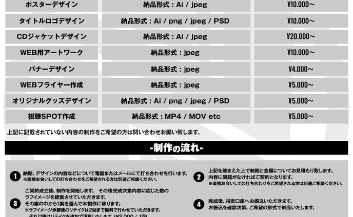 料金 参考用