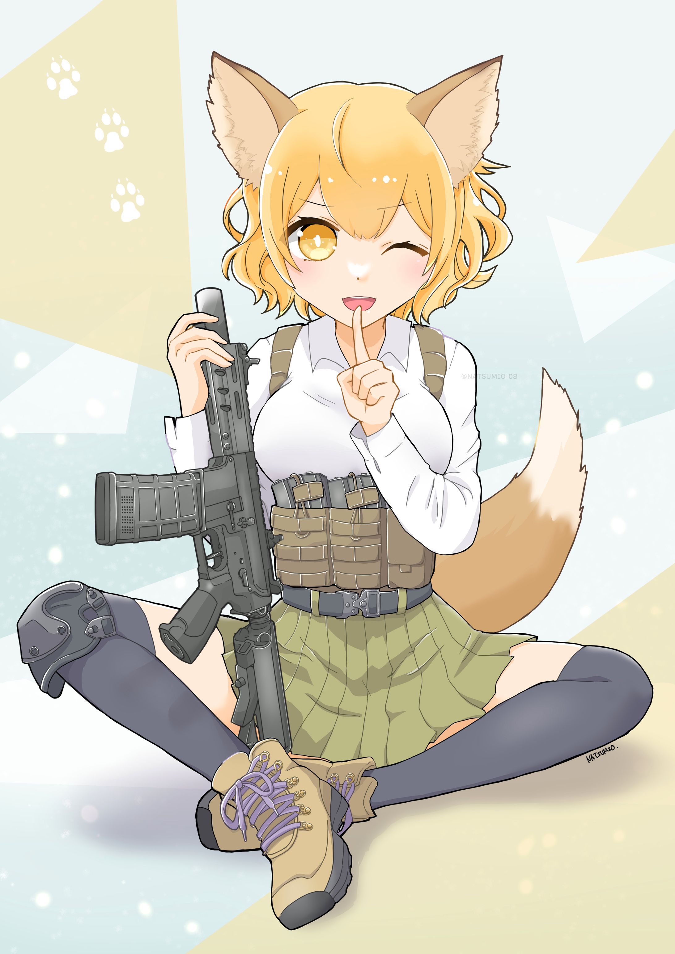 武装JK けもみみ　きつねさん-1
