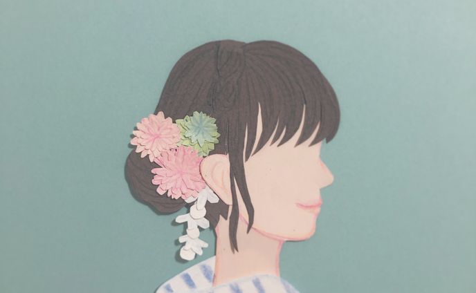 映像、切り絵