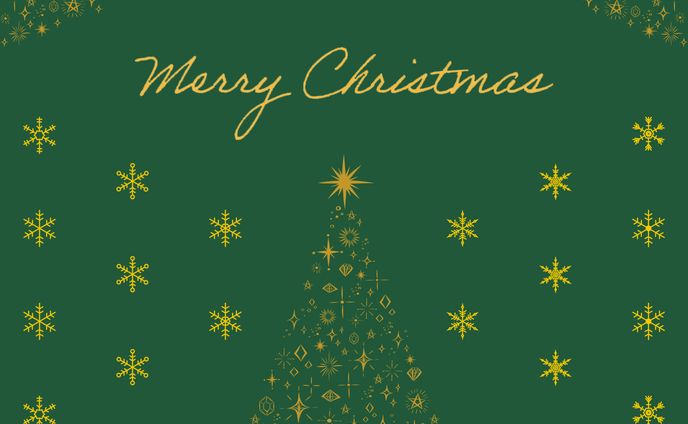 クリスマスカード（緑）