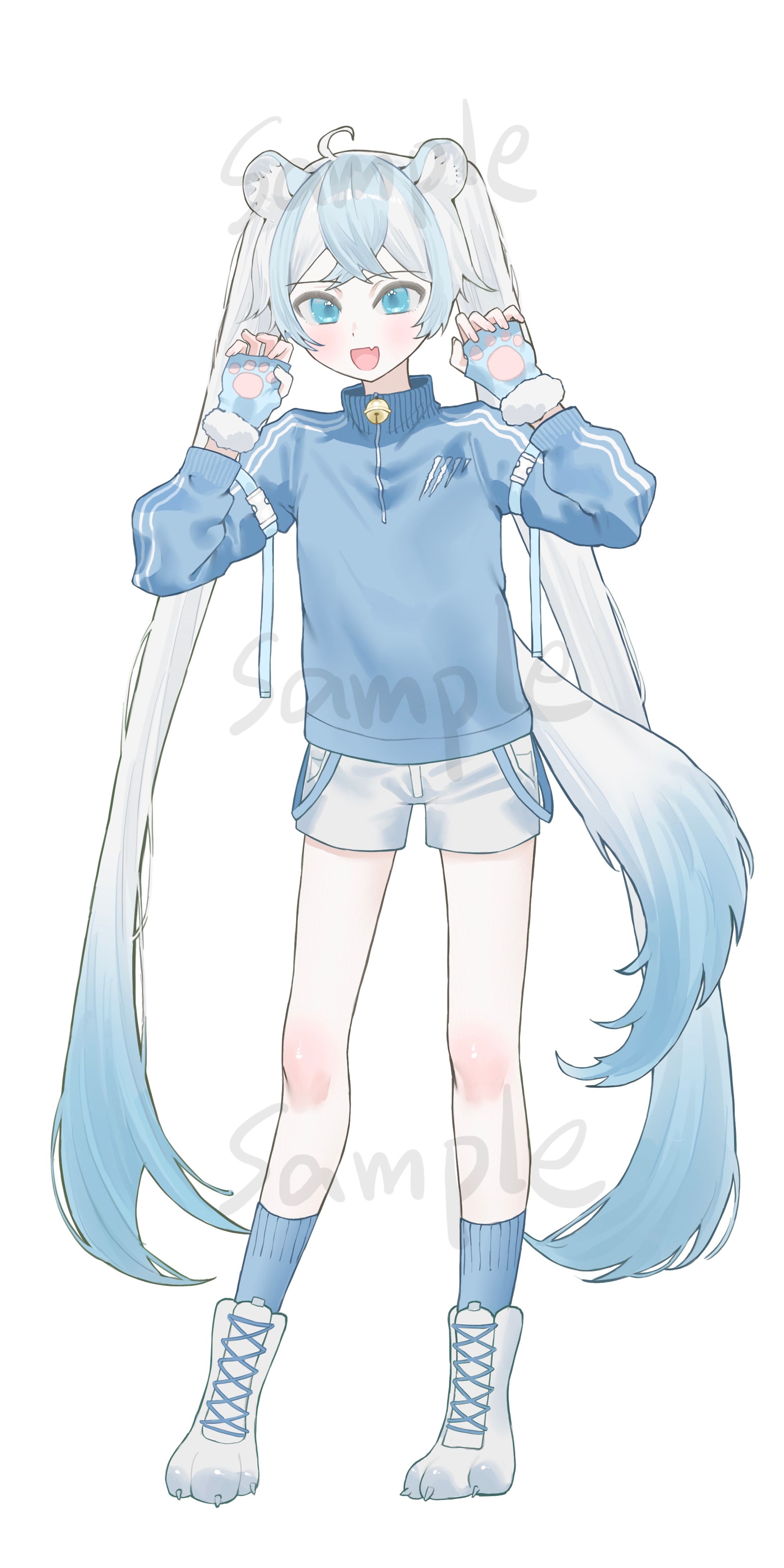 青虎ぷる様　立ち絵-1