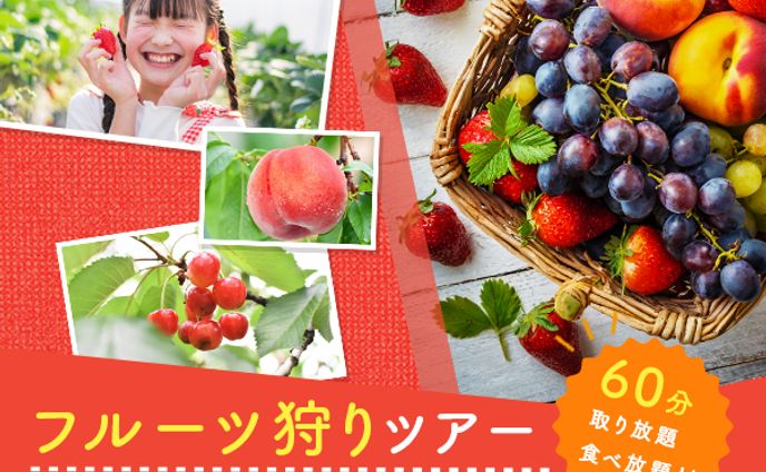 バナー課題制作　フルーツ狩り