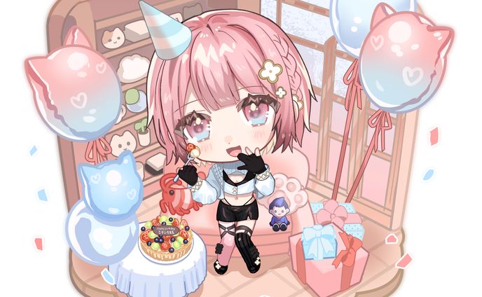 【有償FA】ミナシキ様お祝いイラスト