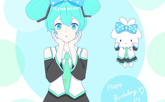 初音ミクバースデーイラスト
