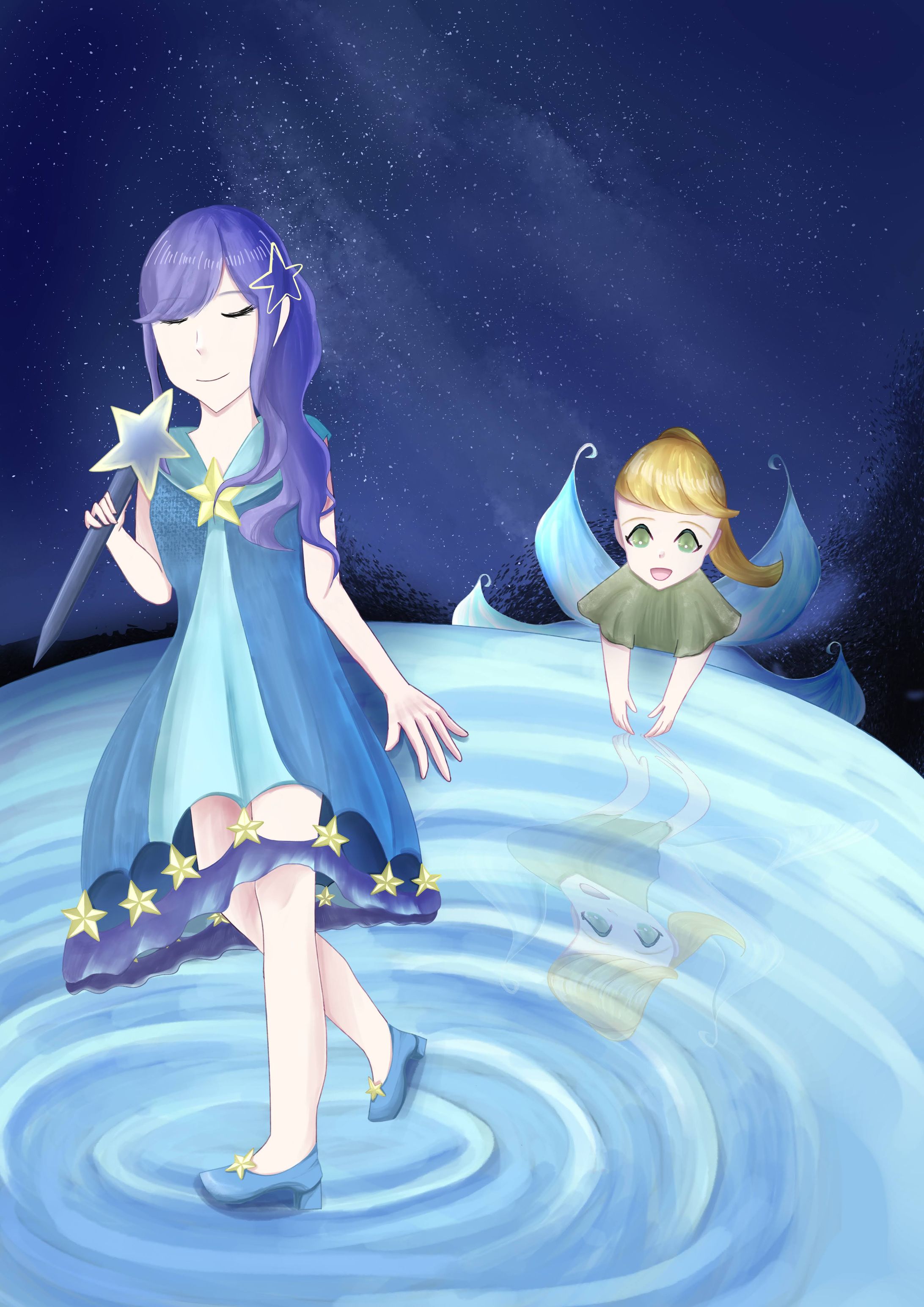 【自創作】瞬く星夜に-1