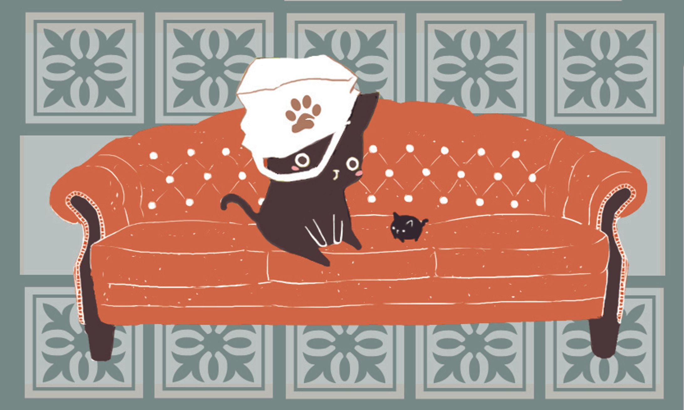 袋ねこの休憩-1