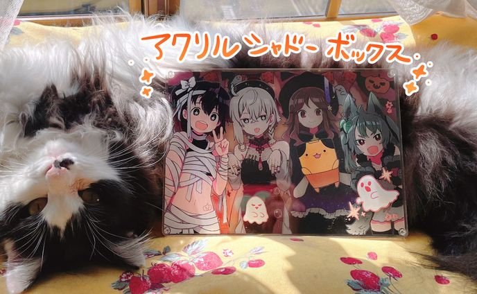 アクリルシャドーボックスグッズ販促イラスト