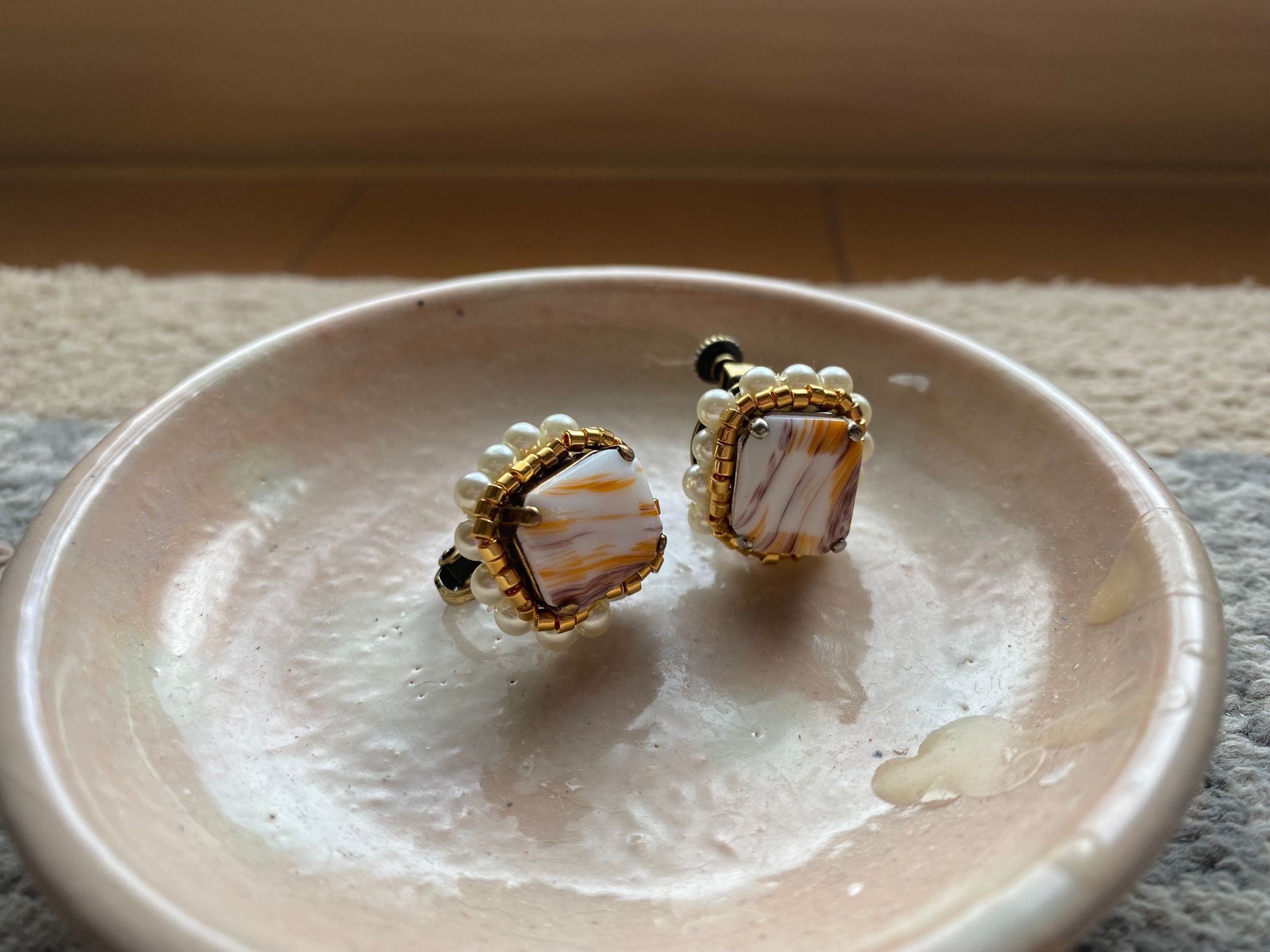 カボションイヤリング-1