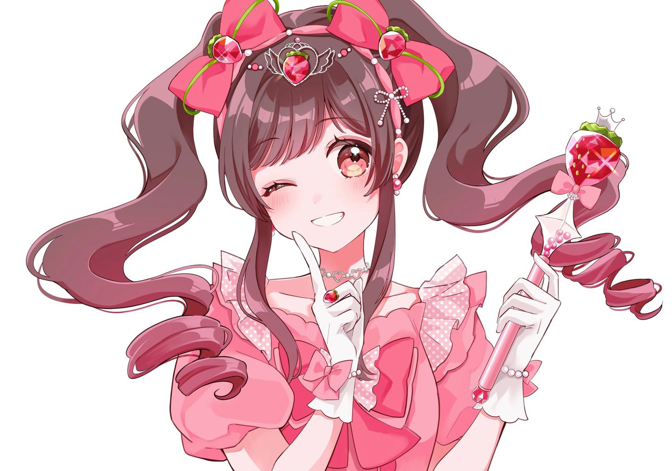 めぐ🍓様「ツインテール魔法少女」歌ってみたサムネイルイラスト-1