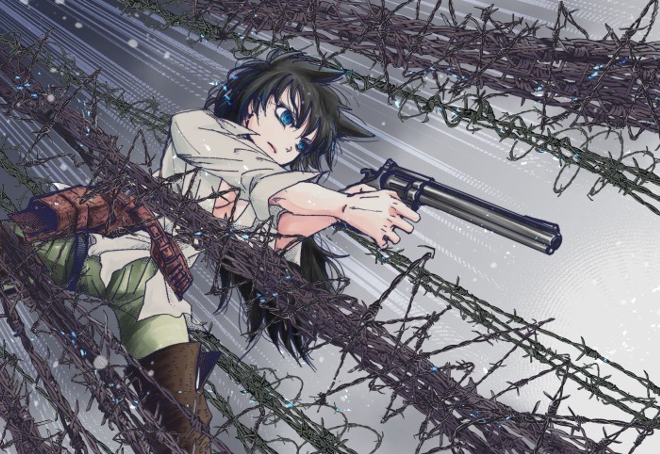 拳銃を構える少女(二次創作/ニンジャスレイヤー)-1
