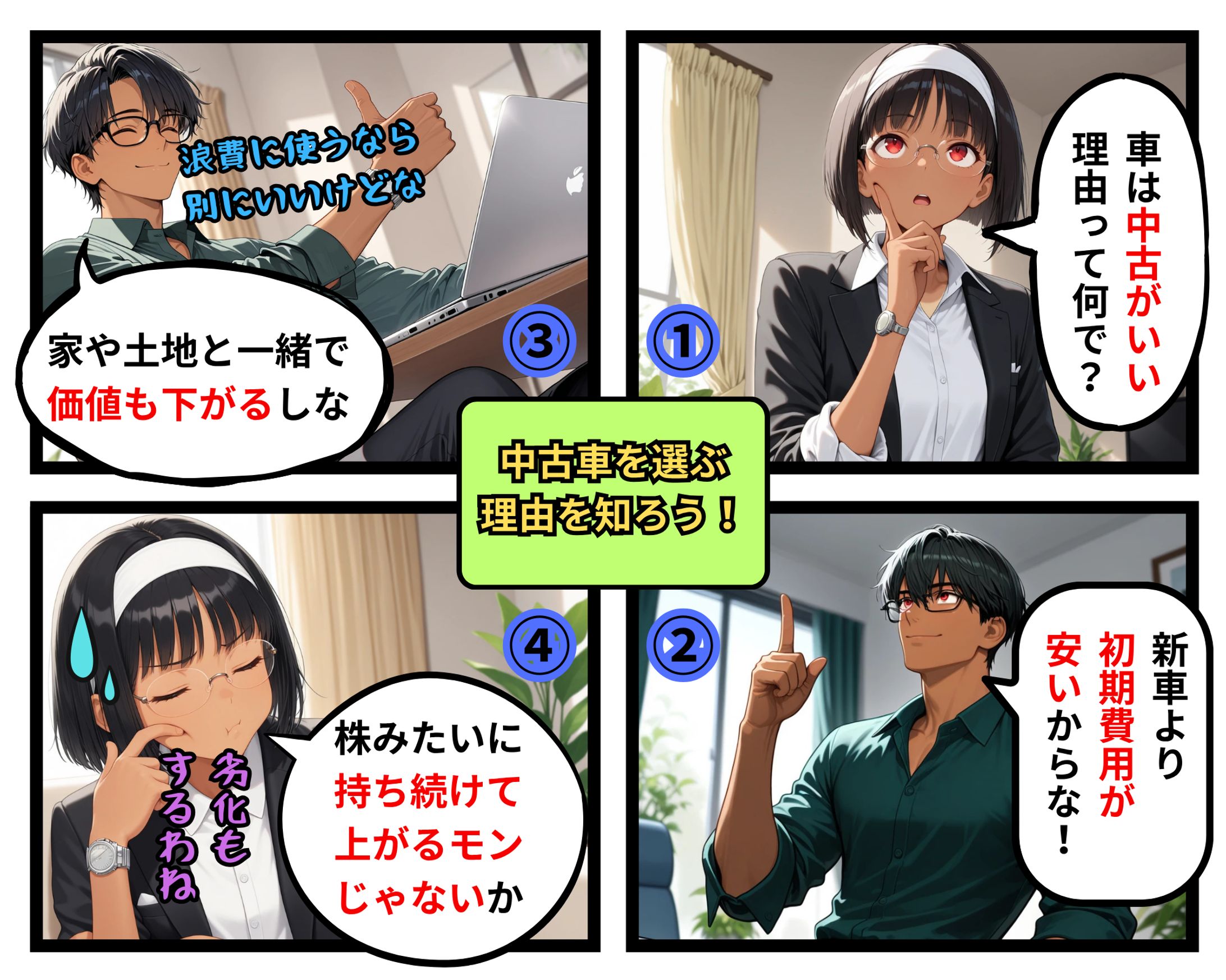 中古車を選ぶ理由を知ろう！-1