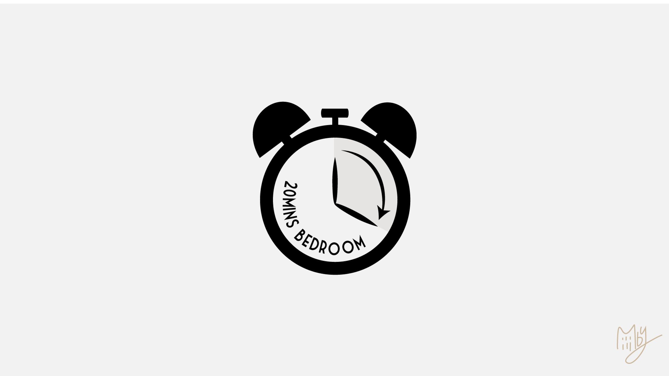 20 Mins Bedroom | 架空ロゴデザイン-1
