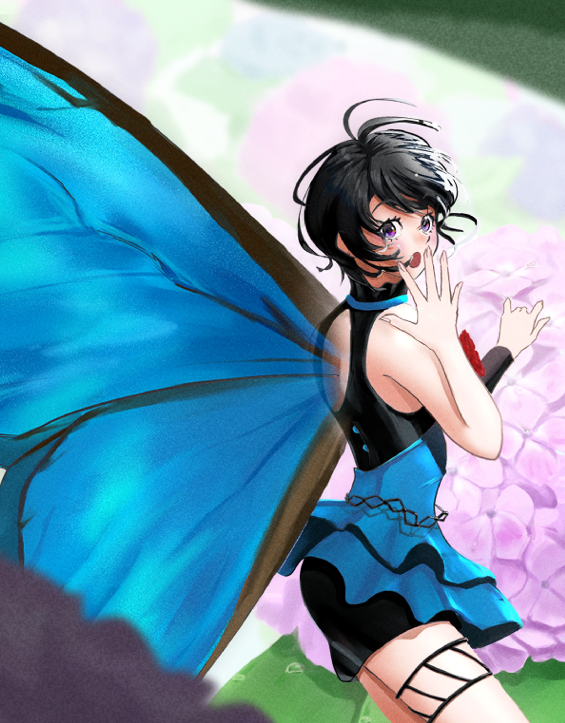 【Fanart】菊地真　モルフォハイドランジア衣装-1