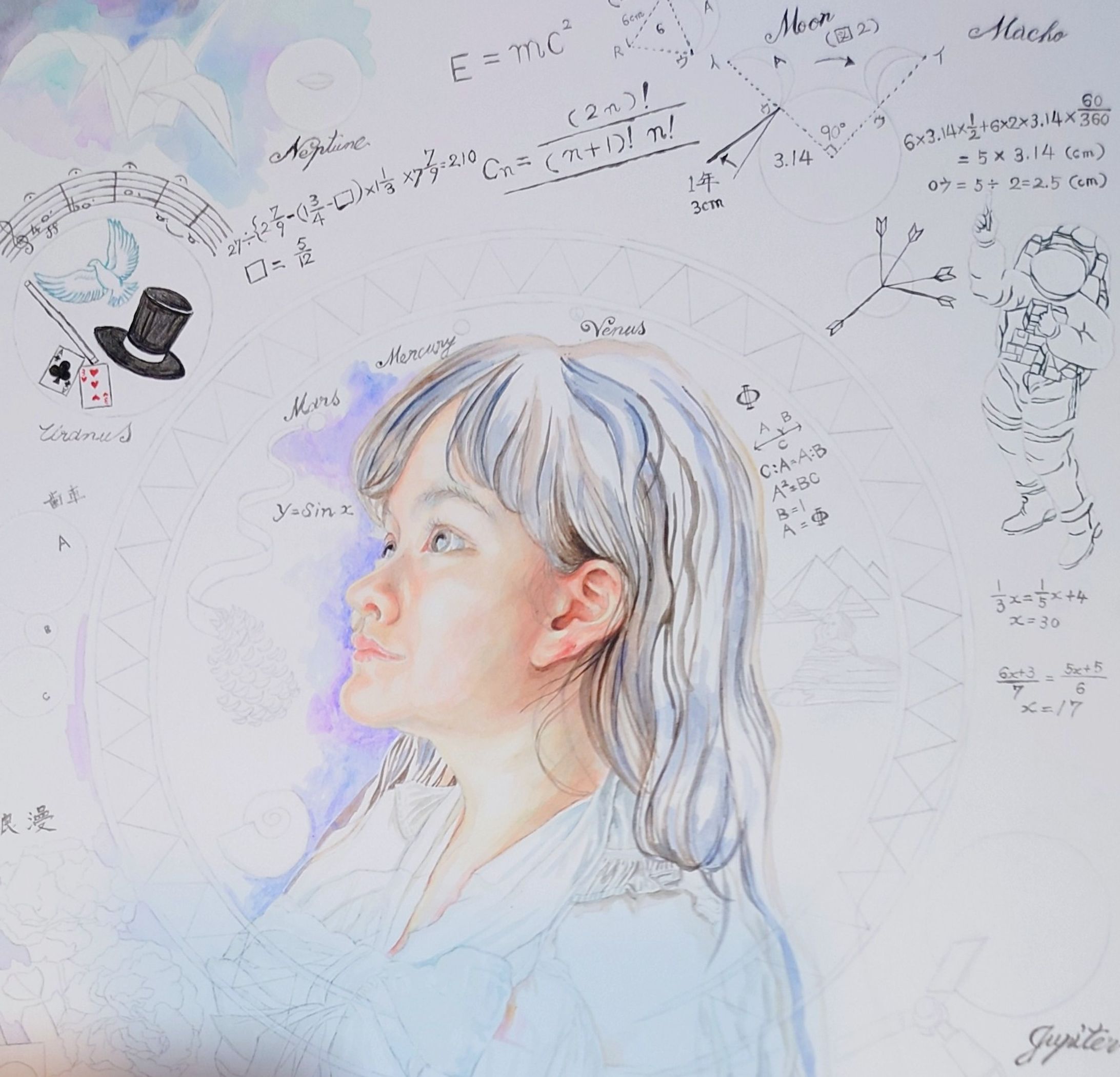 The Planets  Holst 描き途中 部分-1