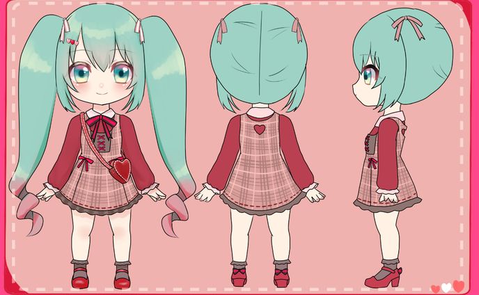 キャラクター衣装デザイン