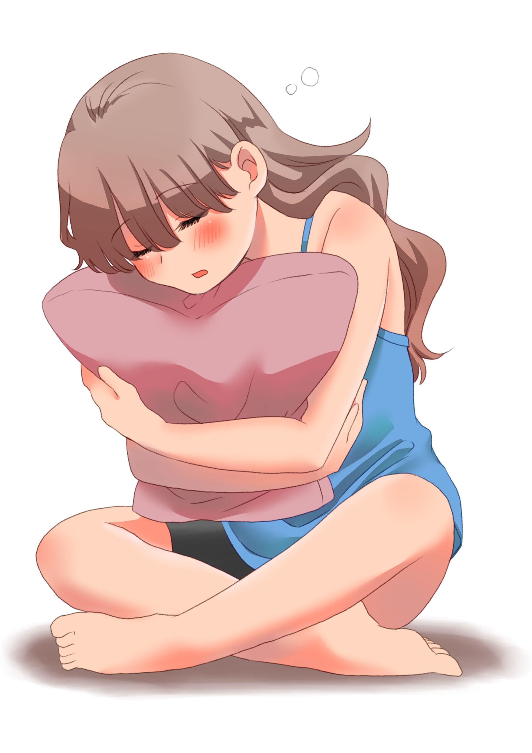 居眠りする女性-1