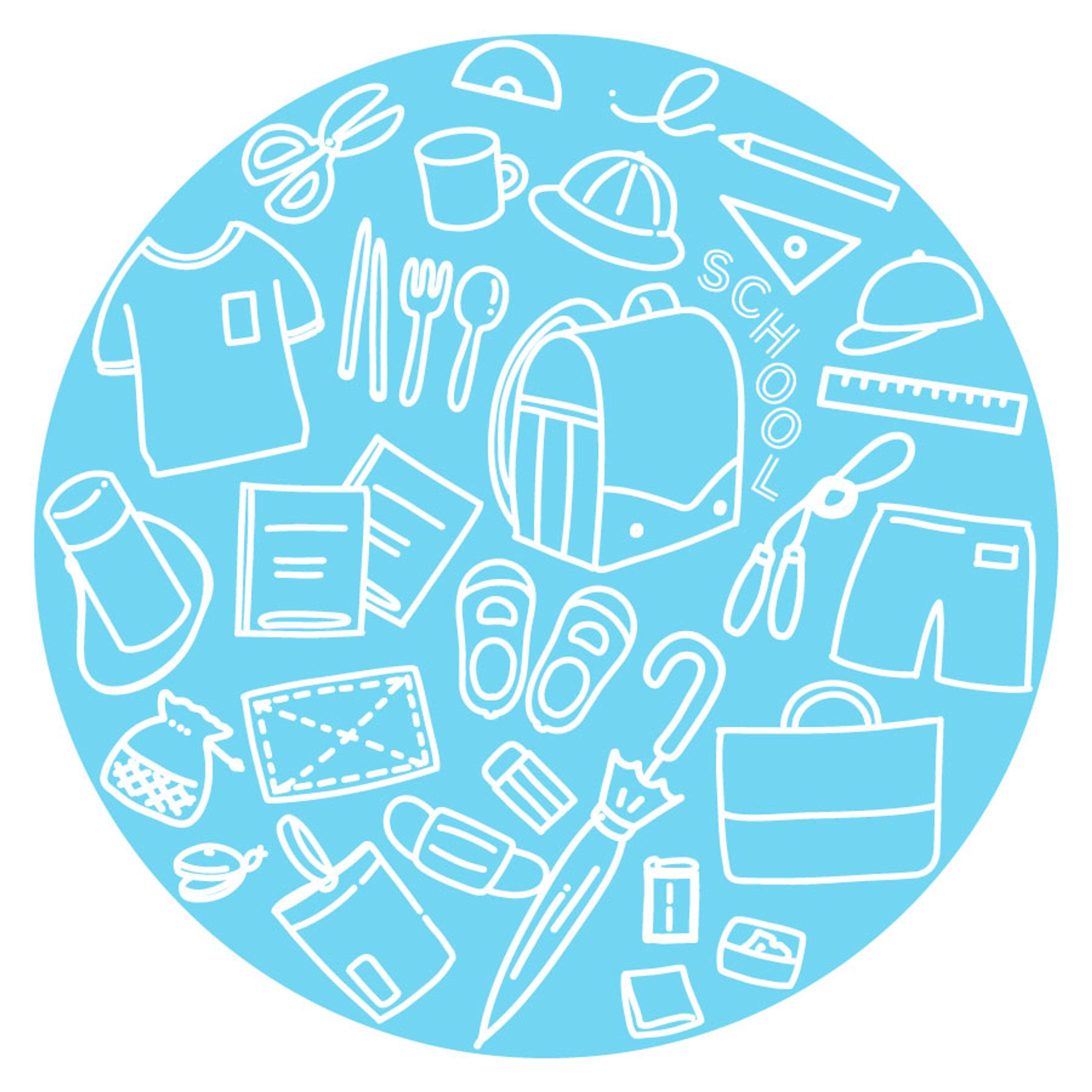 学用品のイラスト-1