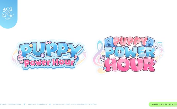 Puppy Power Hour - Logo for DogtorChan/Hachi