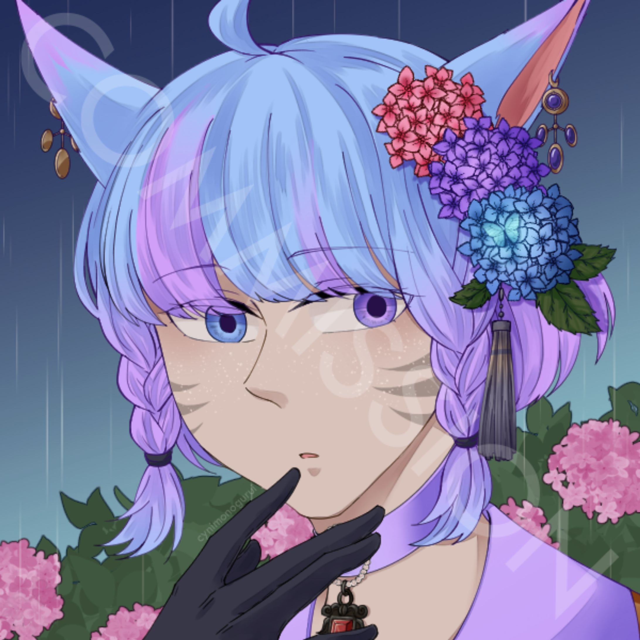 [Commission] FFXIV Miqo'te-1