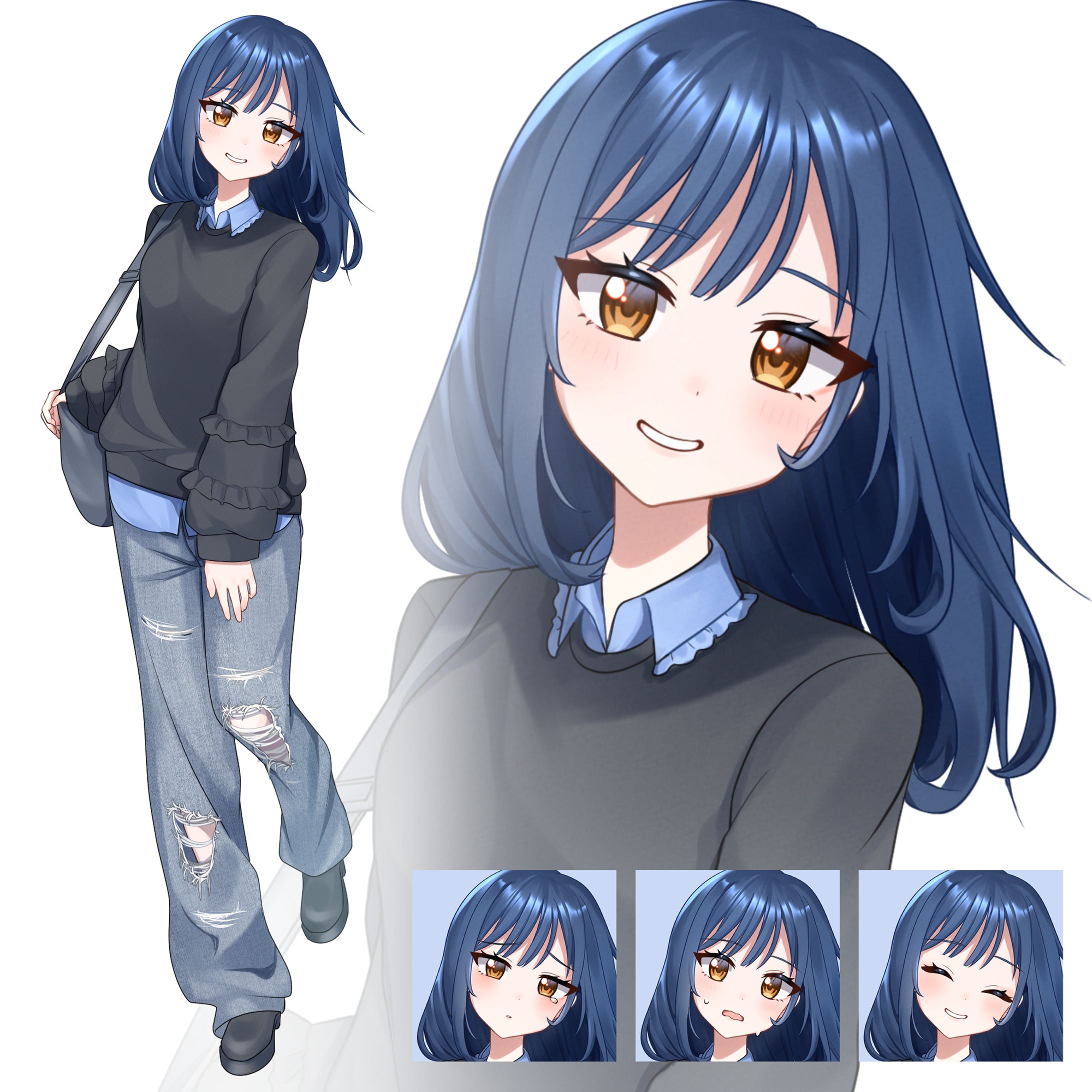 【ご依頼】TRPG立ち絵_アクティブ大学生-1