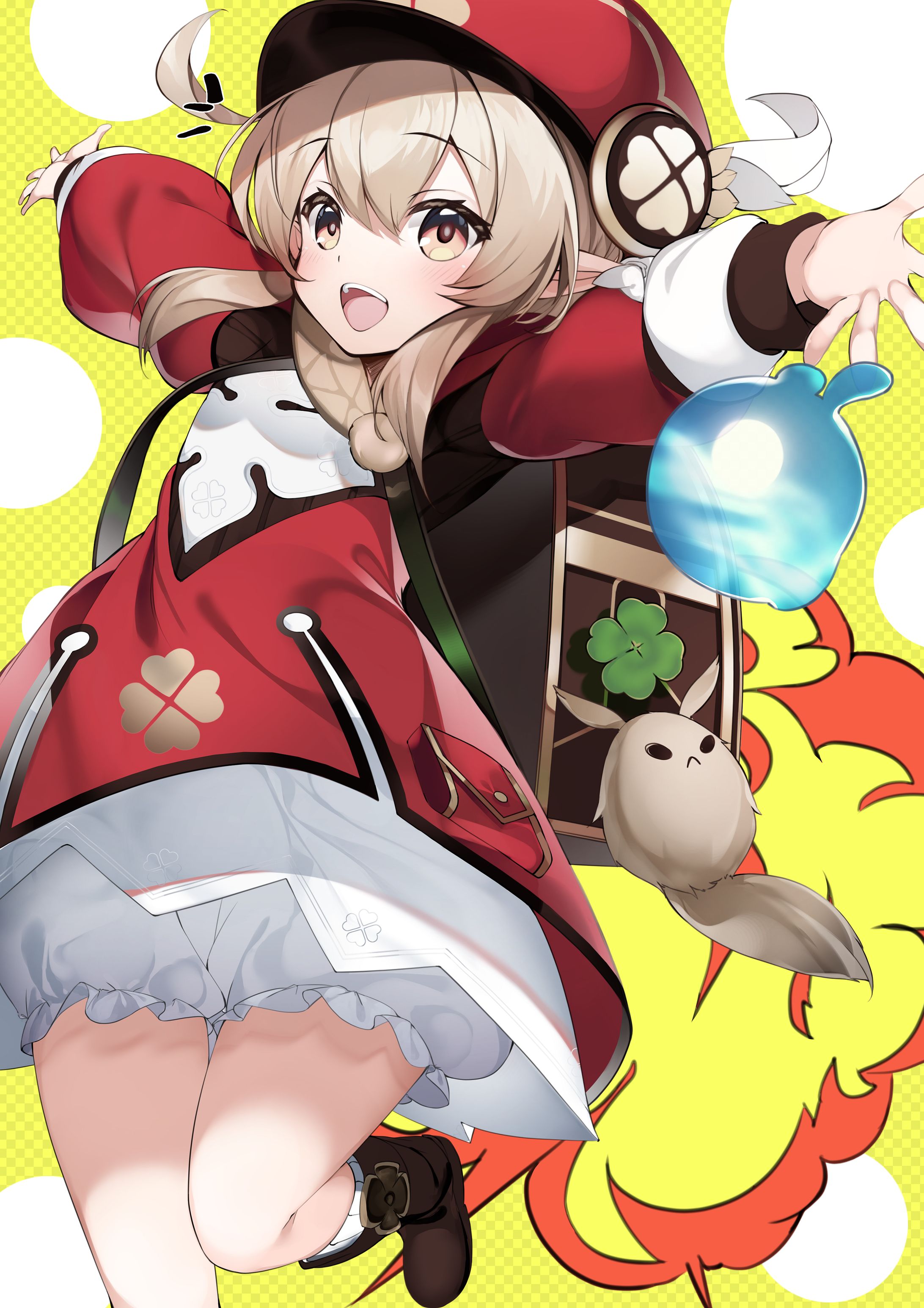 可愛いキャラクターのグレー フーディ AMBIDEX Store 〇 ZIGZAGニット パーカー(F アイボリー): bulle