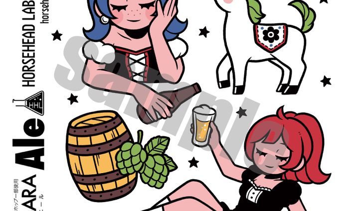 【works】ラベルデザインコンテスト審査員ラベル【ラベルイラスト】