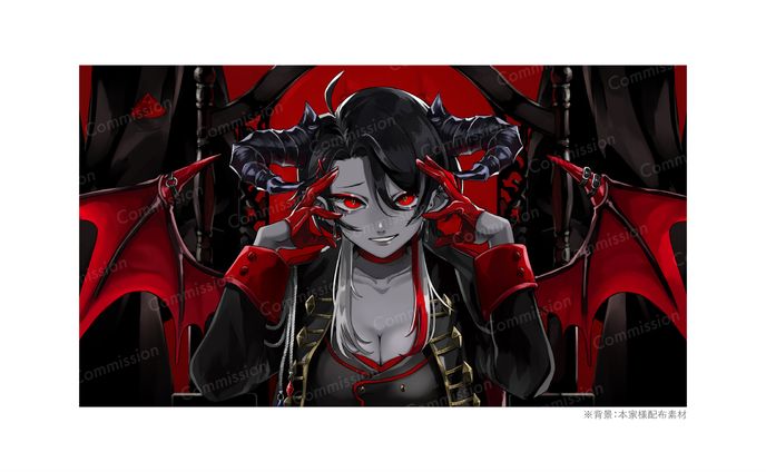 素材、歌ってみたイラスト