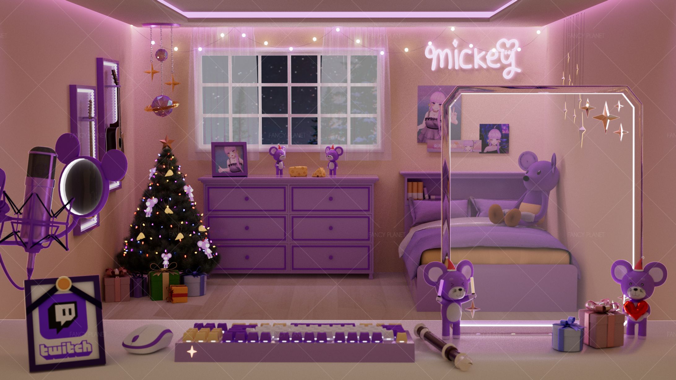 SOOP 김미키✨크리스마스 방송 배경-1