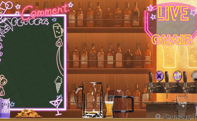 3’dPLAYce様　遊火ナヴィア様　配信画面