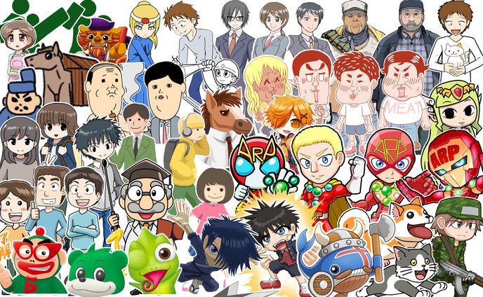 コミカル系イラストサンプル
