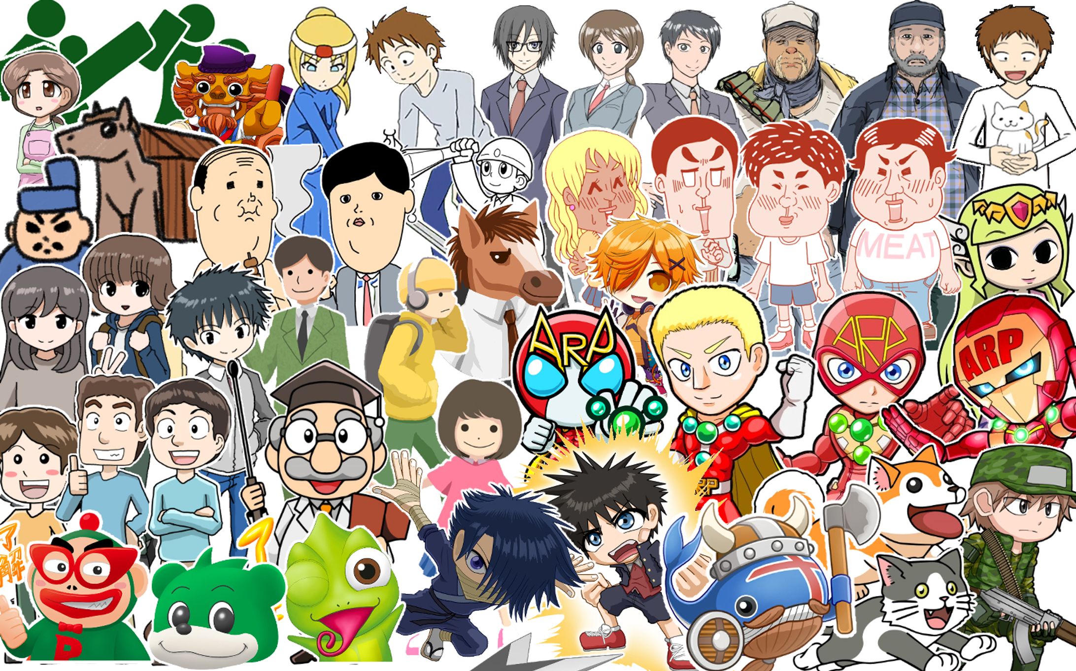コミカル系イラストサンプル-1
