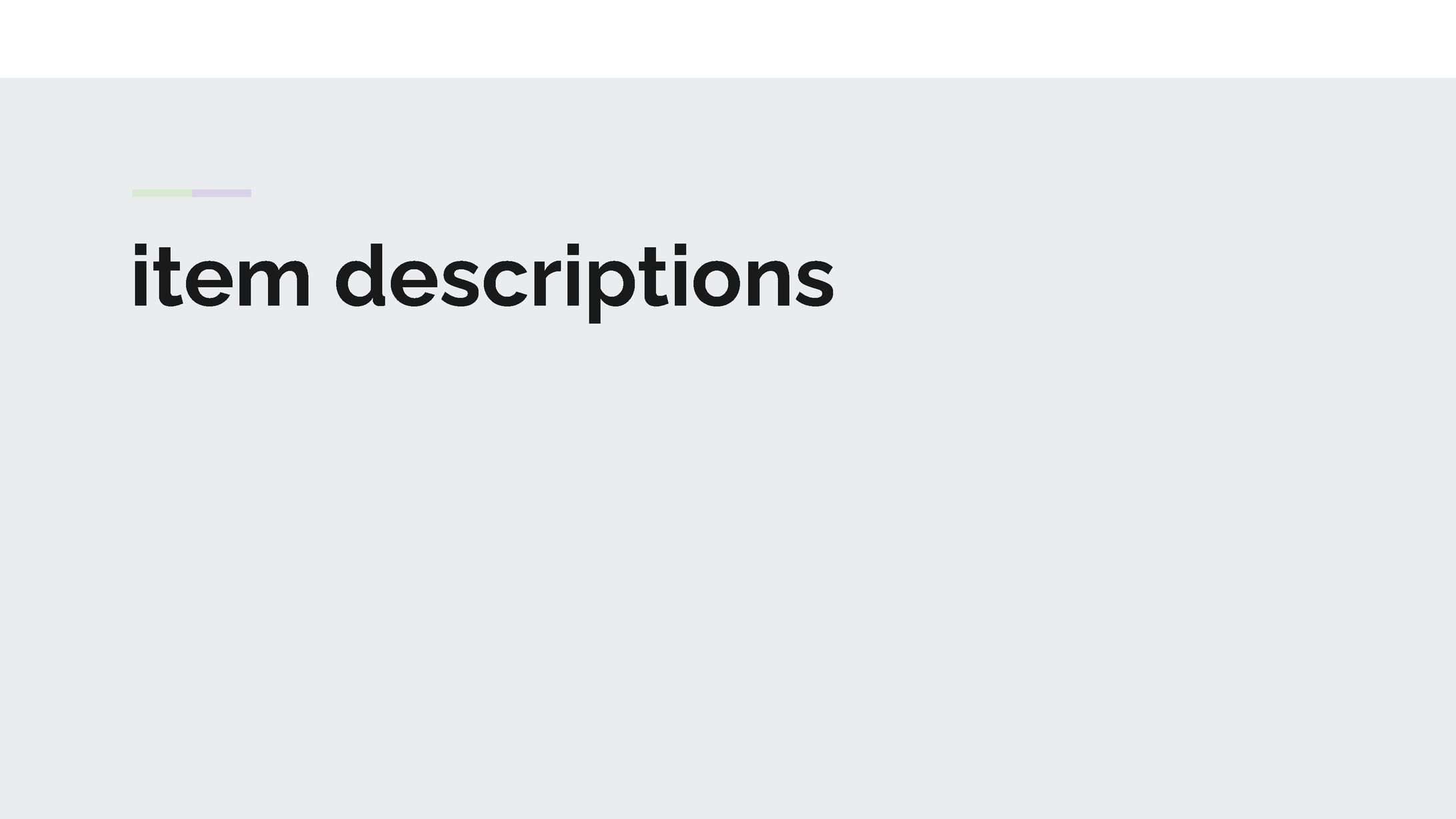 item descriptions-1