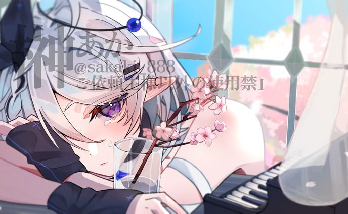 【お仕事】VTuber 鑑音ノイ様 MVイラスト